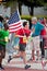 Runner Carries American Flag In July 4 Atlanta Road Race