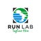 Runner foot health laboratory logo design