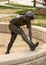 `The Runner` by Glenna Goodacre in Mozart Plaza at the University of North Texas in Denton, Texas.