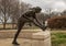 `The Runner` by Glenna Goodacre in Mozart Plaza at the University of North Texas in Denton, Texas.