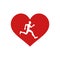 Runner heart symbol