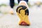 Runner Man Feet Running on Road closeup on shoe