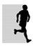 Runner silhouettes