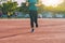 Runner Women jogging or running in evening at sunlight