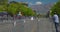 Runners and cheering fans at the Ogden Utah Marathon