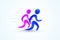 Runners fitness logo  icon