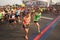 Runners prior Large group of runners gathered outdoors to participate in the annual Minsk half marathon on September 9, 2018.