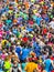 Runners running in Race the train 2019 Tywyn just over half marathon