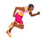 Running 100 Metres Dash of Athletics Olympics Sports Icon Set.Speed Concept.3D Isometric Athlete.Sport of Athletics.Sporting