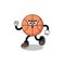 running basketball mascot illustration