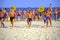 Running boys beach competition