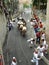 Running of the bulls in Pamplona