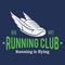 Running Club Label or Emblem Template