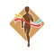 Running competition silhouette man on background of brown rhomb logotype