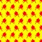 Running fire cartoon pattern seamless. Flame run background