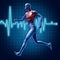 Running heart rate man active runner health chart