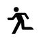 Running , jogging , escaping icon