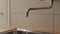 Running kitchen faucet/tap - dolly shot / slider laufender wasserhahn