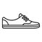 Running light shoes icon, outline style