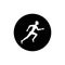 Running man icon.  Athletics, marathon, summer sport, run icon. Vector illustration