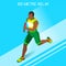 Running Men Relay of Athletic Olympic Icon Set.Speed Concept.