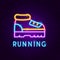 Running Neon Label