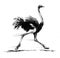 Running ostrich