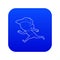 Running player icon blue vector