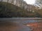 Running river Burrs county park, iron stone