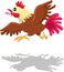 Running Rooster Crowing