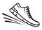 Running shoes icon