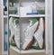 Running shoes in medicine cabinet