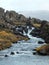 Running stream at Thingvellir in Iceland, at the continental rift
