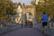 Running at sunset in Lyon