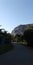 Running track, mountains and buildings around Rodrigo de Freitas Lagoon Rio de Janeiro Brazil