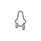 Runny nose line icon