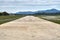 Runway of an aerodrome without any airplane on the runway