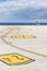 Runway taxiway markings at Fuerteventura Airport