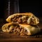 Runza: Yeast Dough Bread Pocket with Beef and Cabbage Filling