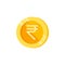 Rupee, coin, money color icon. Element of color finance signs. Premium quality graphic design icon. Signs and symbols collection