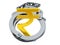 Rupee currency symbol inside handcuffs