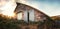 Rural Abandoned Barn at Sunset, No People, Farm, Agriculture