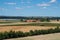 Rural agriculture landscape on the Danish countryside