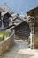 The rural architecture of Soglio village in the Bregaglia range - Switzerland