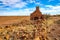 Rural Australia old stone farmhouse in ruins