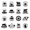 Rural badges. Farm emblems with domestic animals pork horses cows chicken goose country symbols recent vector templates