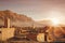 Rural Berber village at sunrise in Morocco