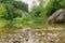 Rural calm river Aare, Switzerland