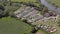 A Rural Campsite in the Summer Seen From The Air