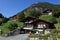 Rural chalets at Wilen on the Swiss alps